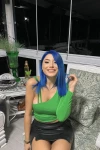 Kadın Zümrüt Yeşili Uzun Tek Kol Bluz (zck0595)