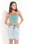 Kadın Mint Yeşili İp Askılı Basic Büstiyer (ZCK0175)