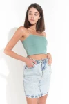 Kadın Mint Yeşili İp Askılı Basic Büstiyer (ZCK0175)