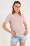 Somon Yanı Yırtmaçlı T-Shirt (ZA003)