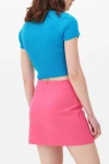 Kadın Mavi Halka Detaylı Triko Crop Body (zck0529)