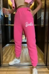 Kadın Pembe Ön Arka Baskılı Eşofman Altı (zck0711)
