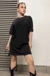 Siyah Basic Tişört Elbise (zck0414)