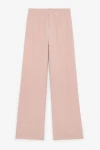 Kadın Pembe Kumaş Palazzo Pantolon (zck0780)