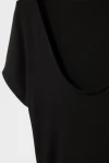 Siyah Sırt Dekolteli T-shirt (zck0773)